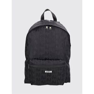 Msgm Backpack Men Black